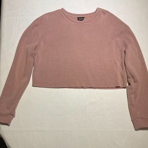 Top Shop Crew Neck Cropped Sweatshirt